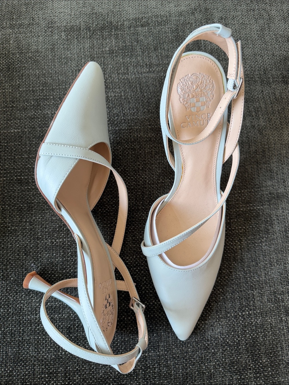 Vince Camuto Women's Powder Blue Pointed Slingback Heels